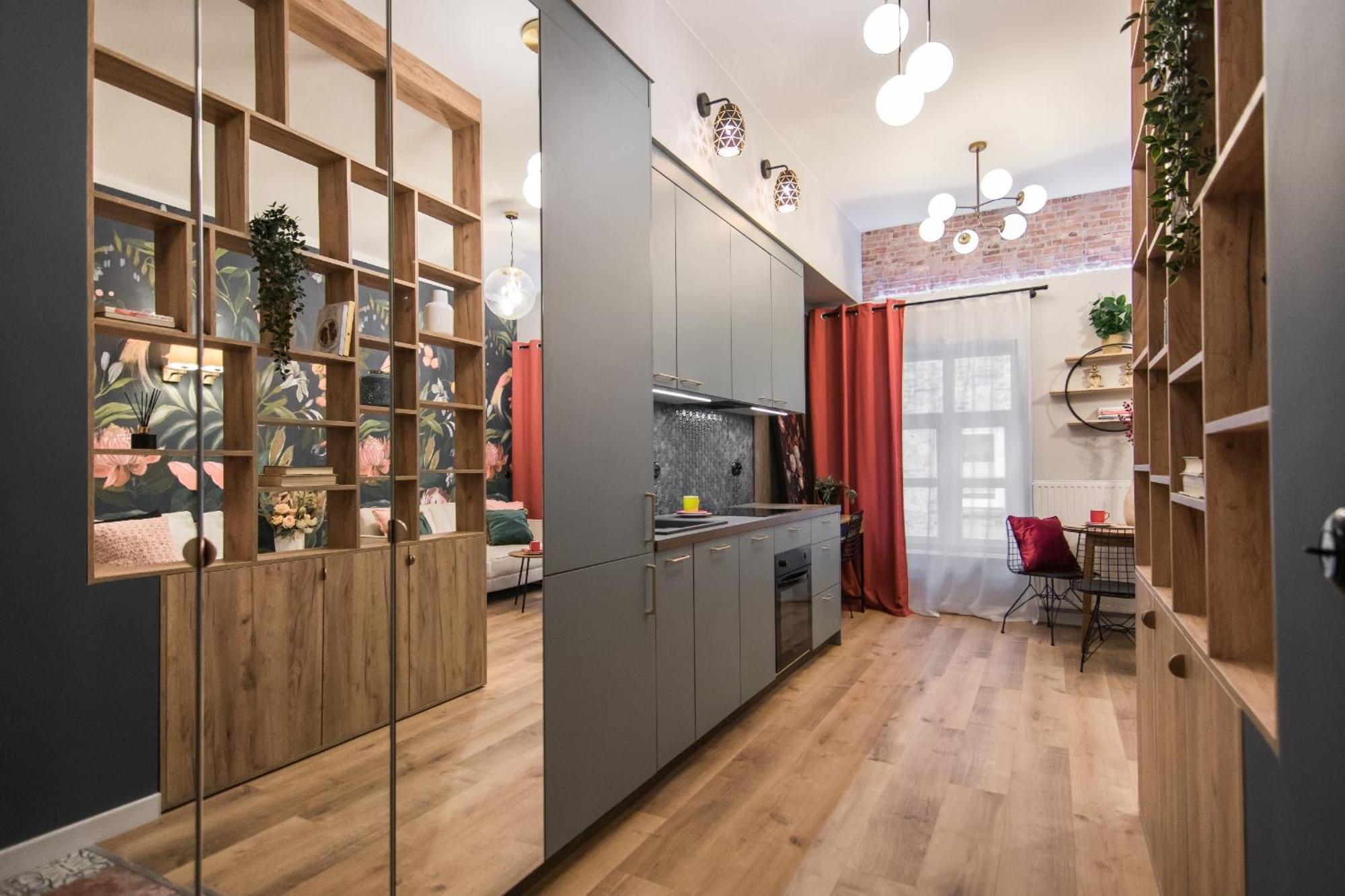 Polpo Apartments - Fabryczna 7 Łódź Oda fotoğraf